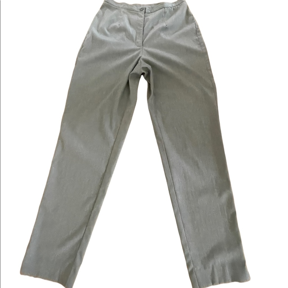 Liz Claiborne Gray Slacks, size 12, Solid Color Business Casual Neutral - Picture 2 of 10